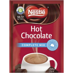 NESTLÉ Hot Chocolate Complete Mix Sachets Drinking Chocolate, 100 Sachets x 25g