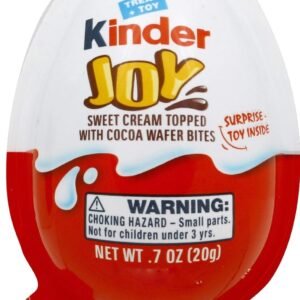 Kinder Joy Eggs, 1 Count, Treat Plus Toy, Cream and Chocolatey Wafers, Individually Wrapped, Packaging May Vary