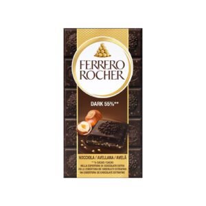 Ferrero Rocher Tablet 90gr Dark Chocolate 55% & Hazelnuts